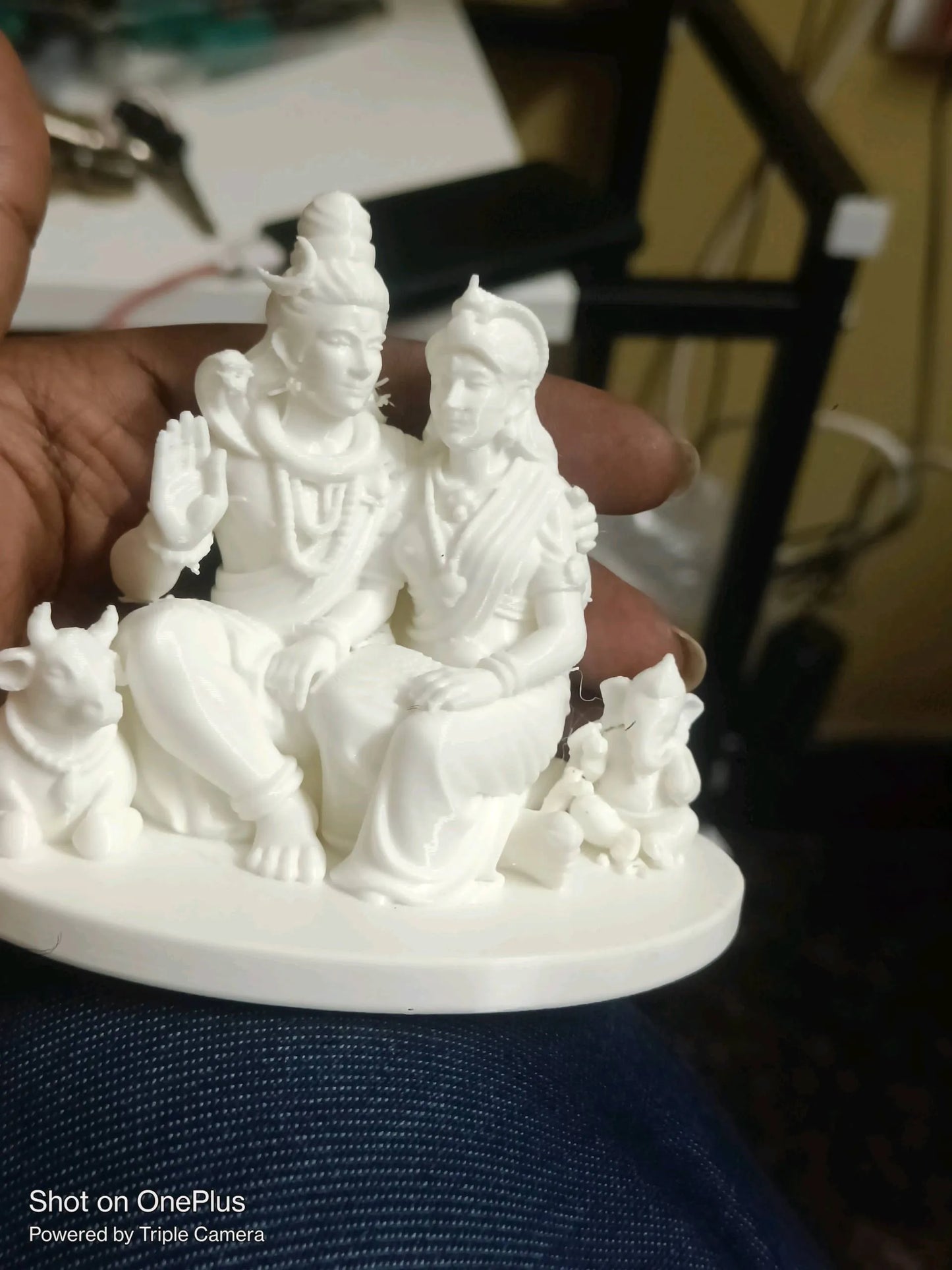 Shiv Parvati with Ganesha & Nandi
