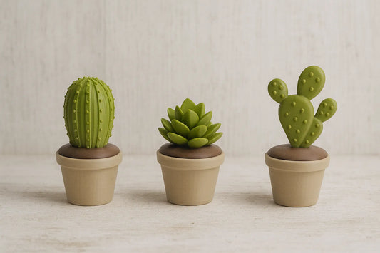 Mini Cactus & Succulent Decorative Storage Pots