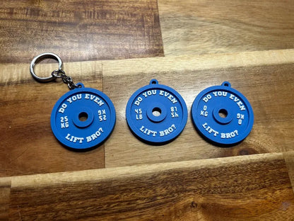 Weight Plate Keychain