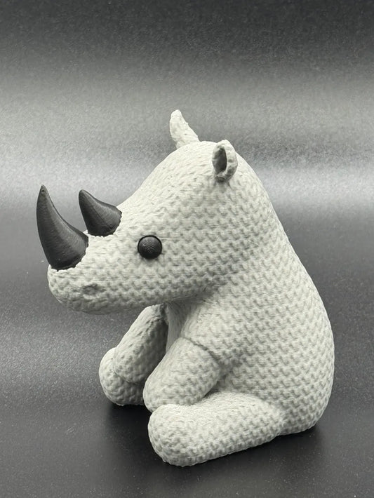 Cute Knitted Rhino