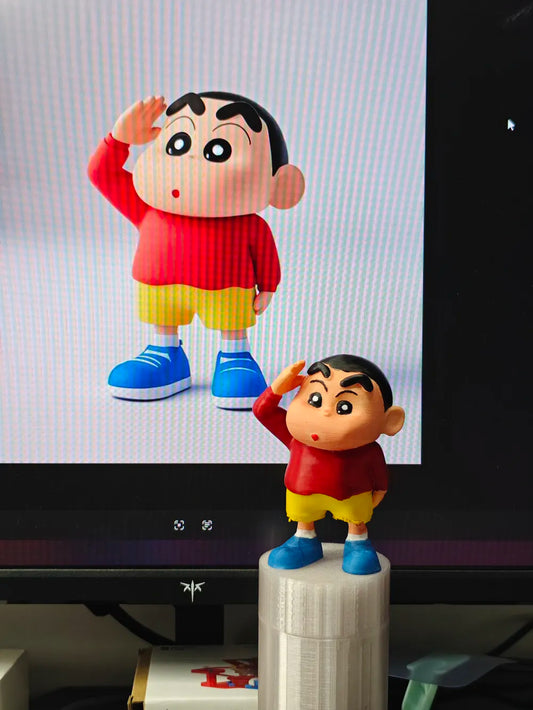 Crayon Shin-chan Saluting Pose