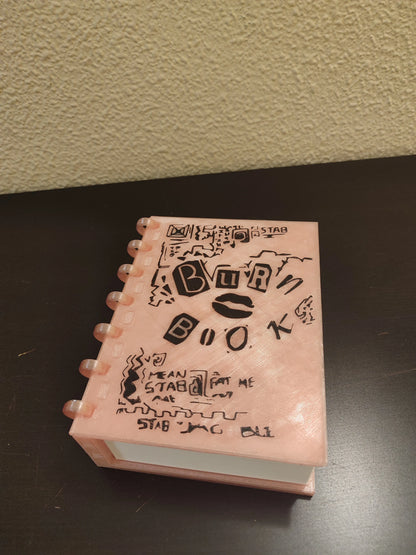 Burn book mean girls box for makeup storage