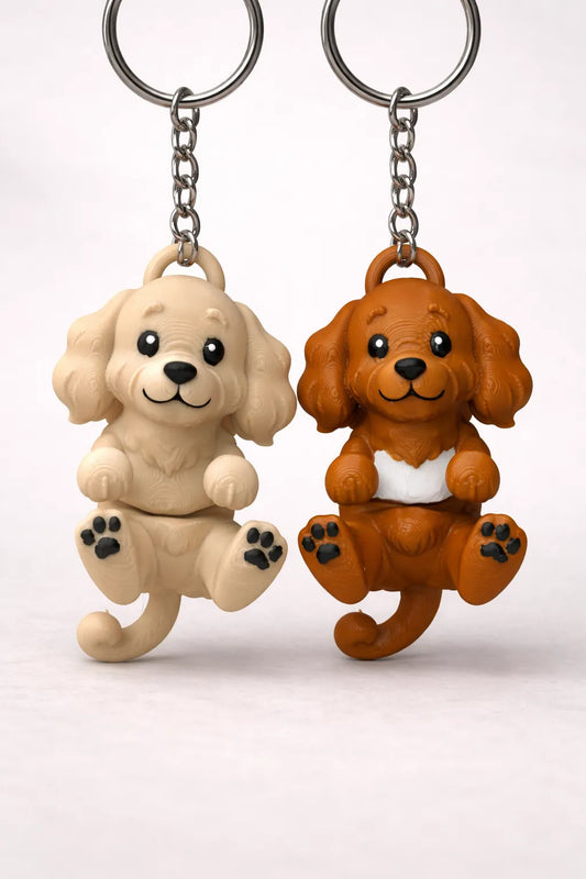 Cocker Spaniel Keychain – Articulated Flexi Dog