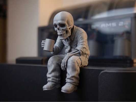 Working to the Bone - Office Skeleton