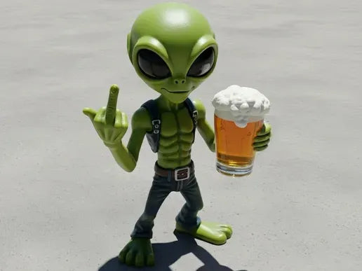 Alien "Rebel" with Beer