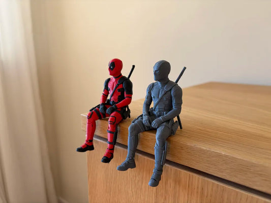 Deadpool Sitting Shelf Figure | AMS & Single Color