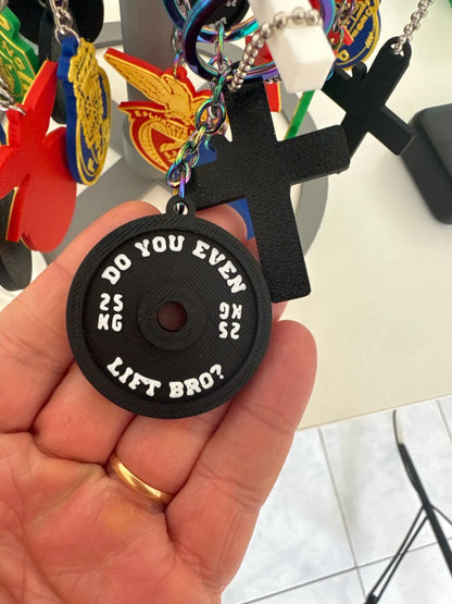 Weight Plate Keychain