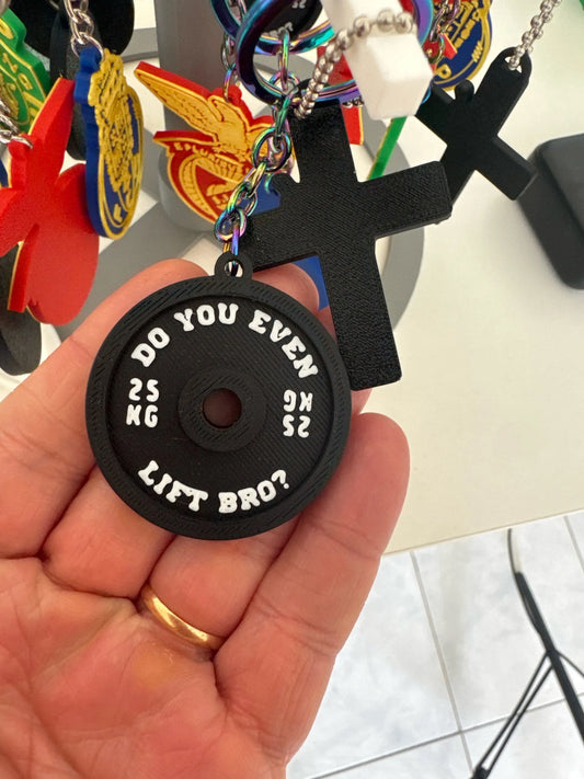 Weight Plate Keychain