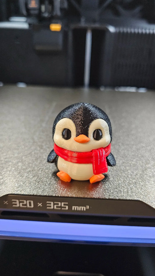 Cute Winter Penguin – Multi Color Desk Figurine
