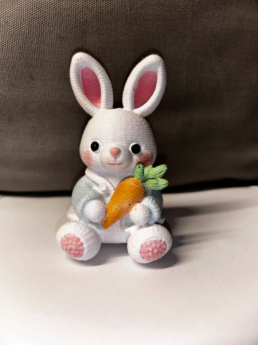 Cute Rabbit in Knitted Look