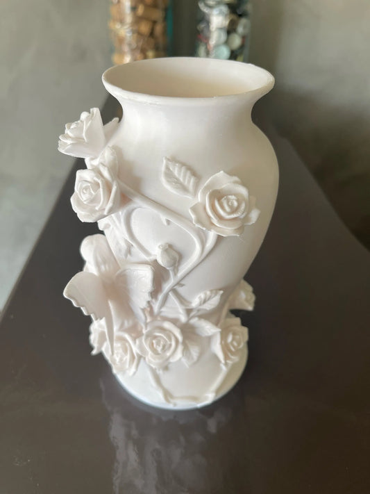 Enchanted Vase with Fairy and Roses