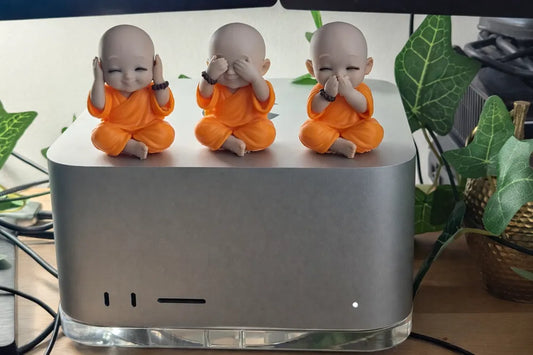 See Speak Hear No Evil Cute Zen Monk Trio Set