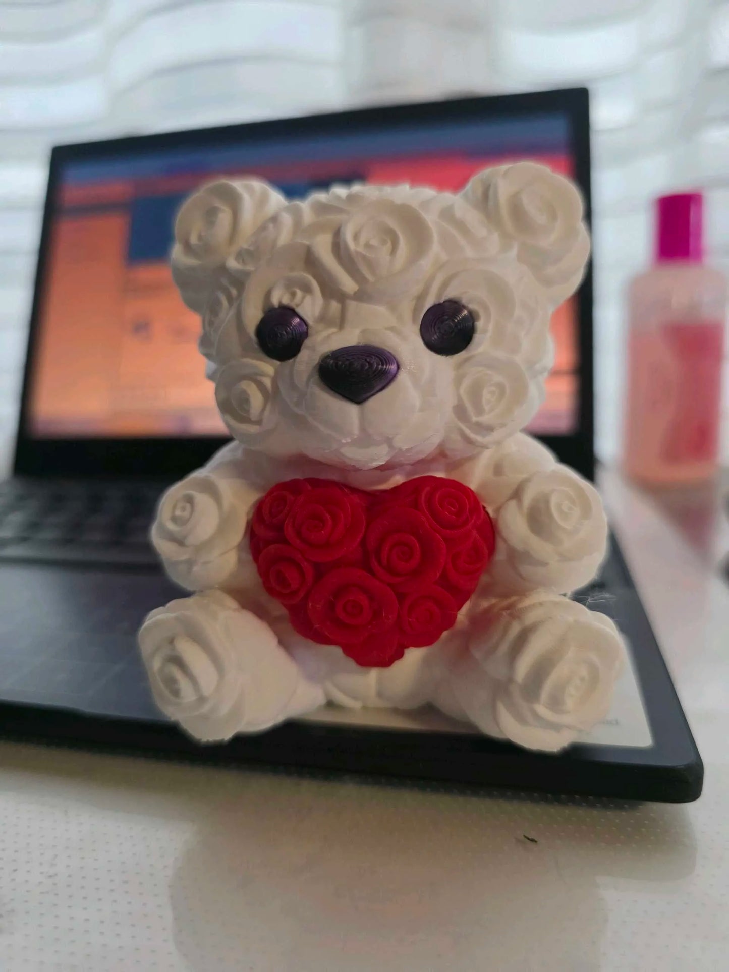 Valentine Rose Bear