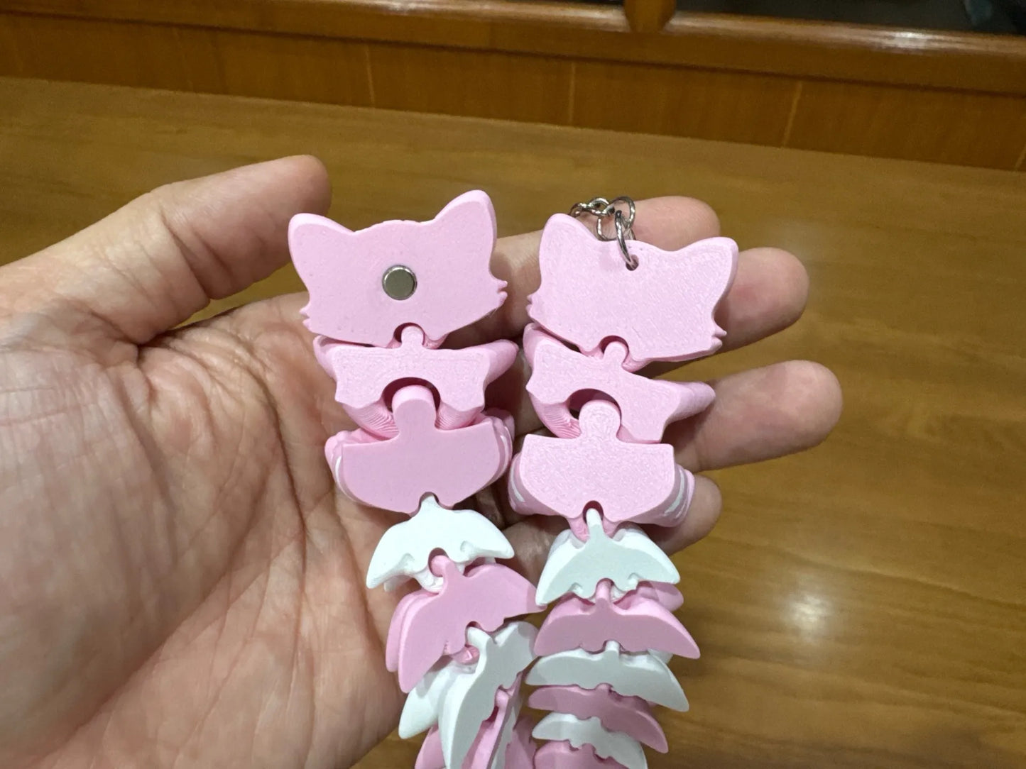 Fluffy Tail Cute Flexi Cat Toy / Keychain