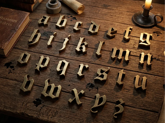 medival gothic letters