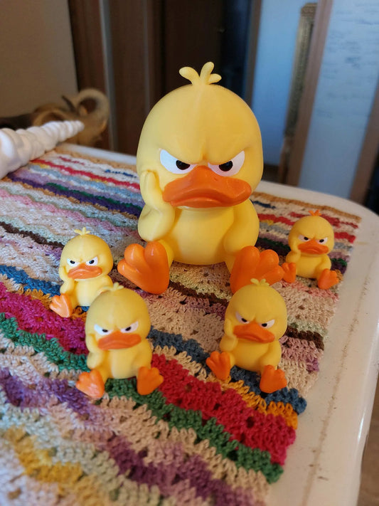 Melancholy Duckling Miniature Animal Model Craft Ornament